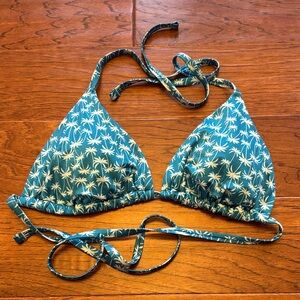 Victoria's Secret Blue and White Bikini Top
